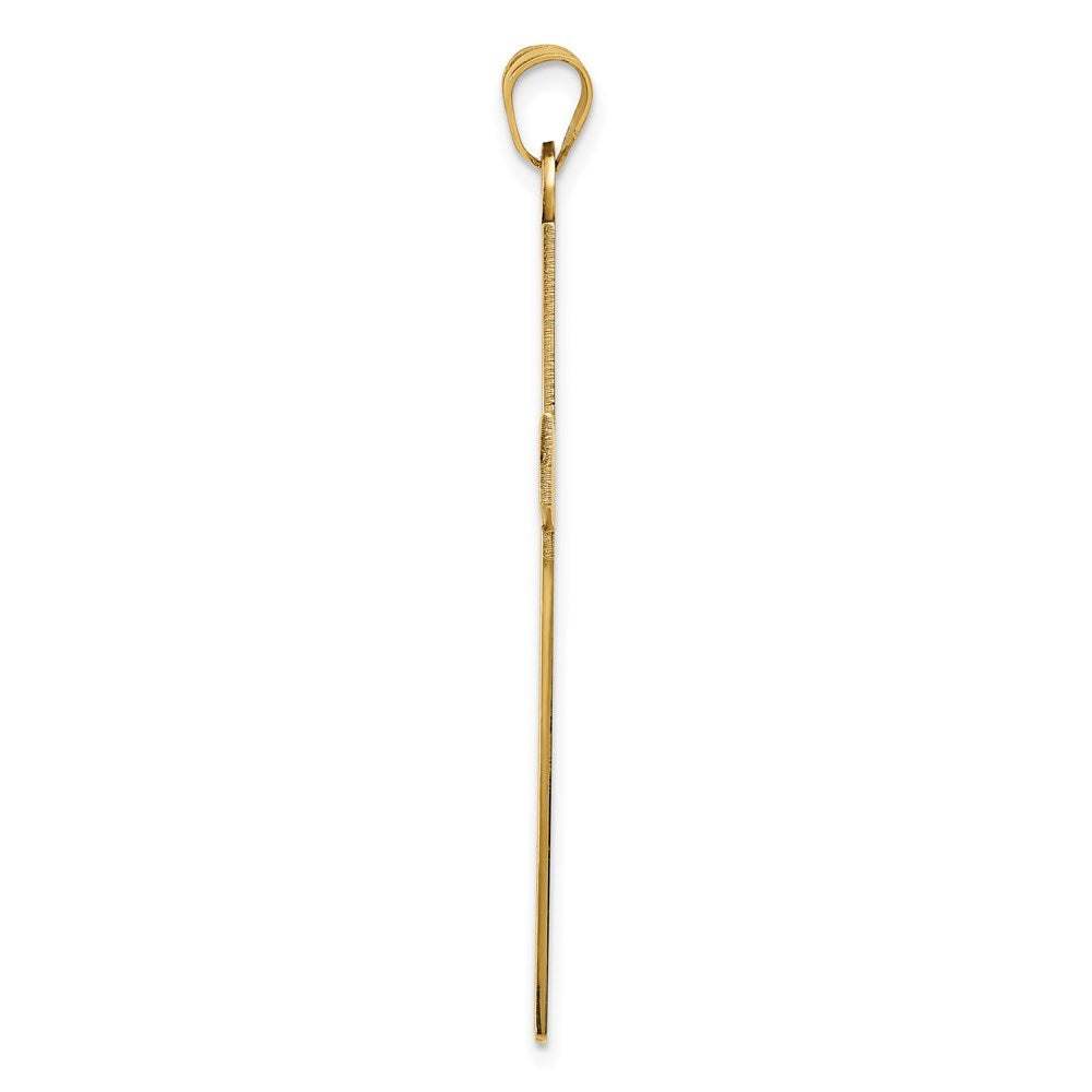 FJC Finejewelers 14 kt Yellow Gold Cross Charm 50 x 26 mm