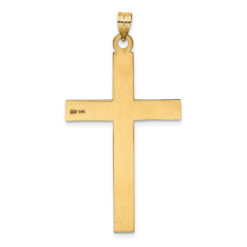 FJC Finejewelers 14 kt Yellow Gold Cross Charm 50 x 26 mm