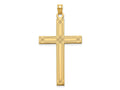 FJC Finejewelers 14 kt Yellow Gold Cross Charm 50 x 26 mm
