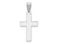 FJC Finejewelers 14 kt White Gold Cross Charm 26 mm x 12 mm
