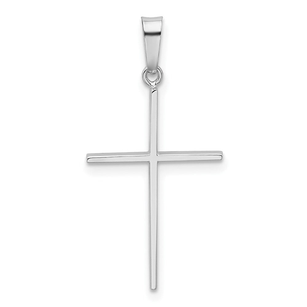 FJC Finejewelers 14 kt White Gold Cross Charm 30 mm x 14 mm