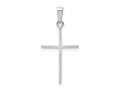 FJC Finejewelers 14 kt White Gold Cross Charm 30 mm x 14 mm