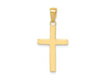 FJC Finejewelers 14 kt Yellow Gold Polished Cross Charm 25 x 14 mm