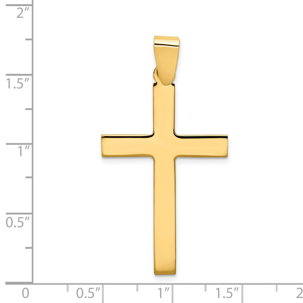 FJC Finejewelers 14 kt Yellow Gold Polished Cross Charm 43 x 23 mm