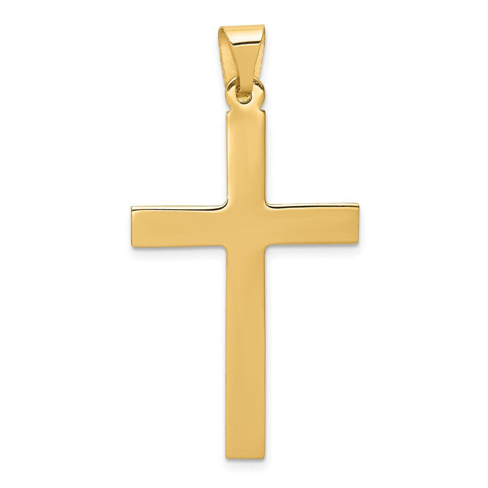 FJC Finejewelers 14 kt Yellow Gold Polished Cross Charm 43 x 23 mm
