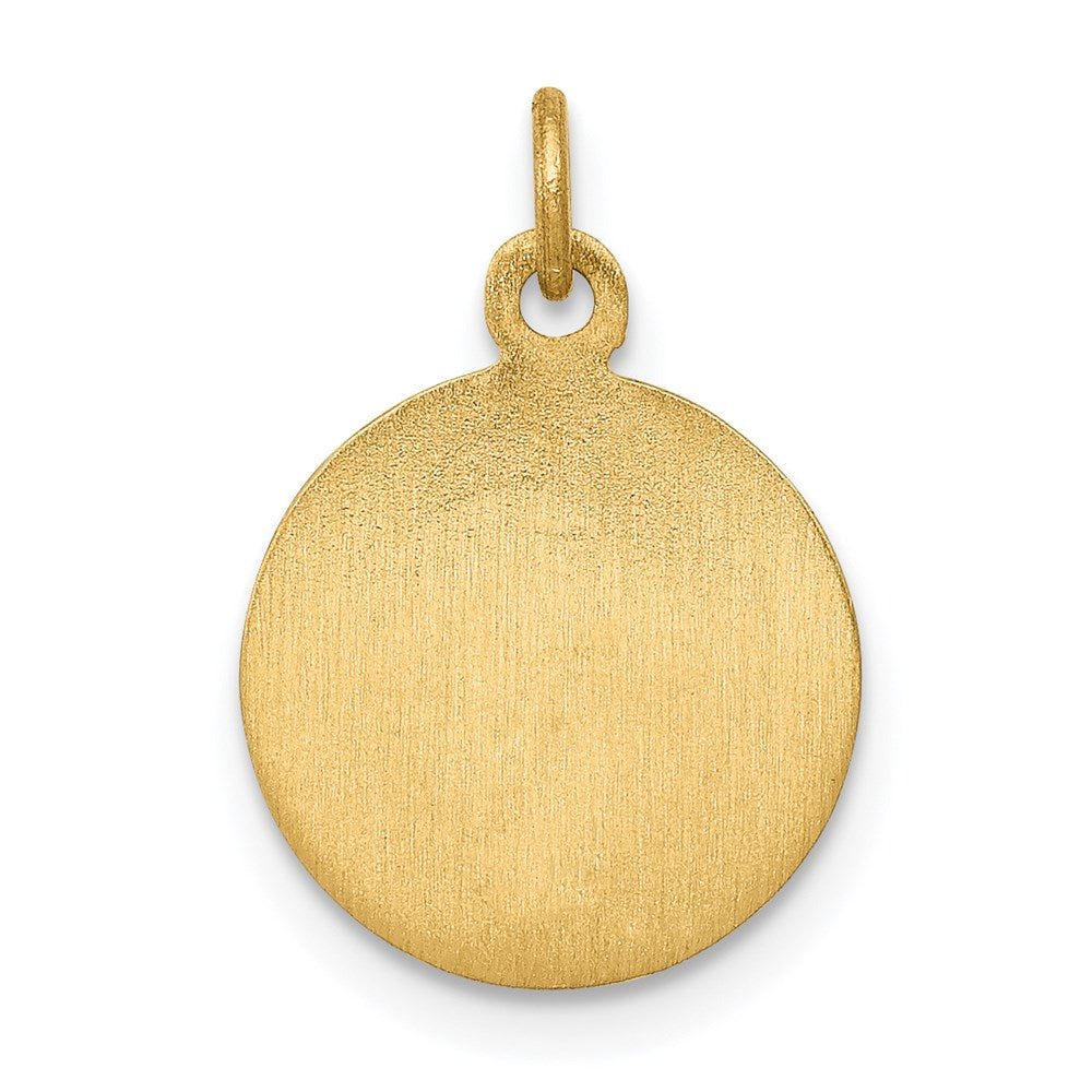FJC Finejewelers 14 kt Yellow Gold Saint Andrew Medal Charm 17 x 12 mm