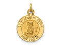 FJC Finejewelers 14 kt Yellow Gold Saint Elizabeth Seton Medal Charm 17 x 12 mm