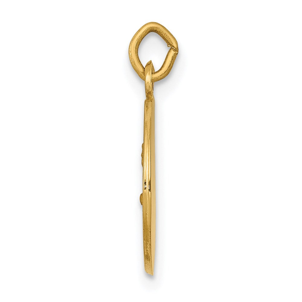 FJC Finejewelers 14 kt Yellow Gold Saint John Medal Charm 17 x 12 mm
