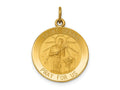 FJC Finejewelers 14 kt Yellow Gold Saint Gerard Medal Charm 24 x 19 mm
