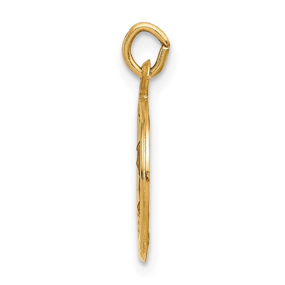FJC Finejewelers 14 kt Yellow Gold Saint Mark Medal Charm 17 x 12 mm