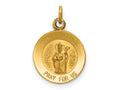 FJC Finejewelers 14 kt Yellow Gold Saint Patrick Medal Charm 19 x 12 mm