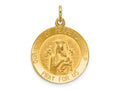 FJC Finejewelers 14 kt Yellow Gold Our Lady of Perpetual Help Medal Charm 25 x 18 mm
