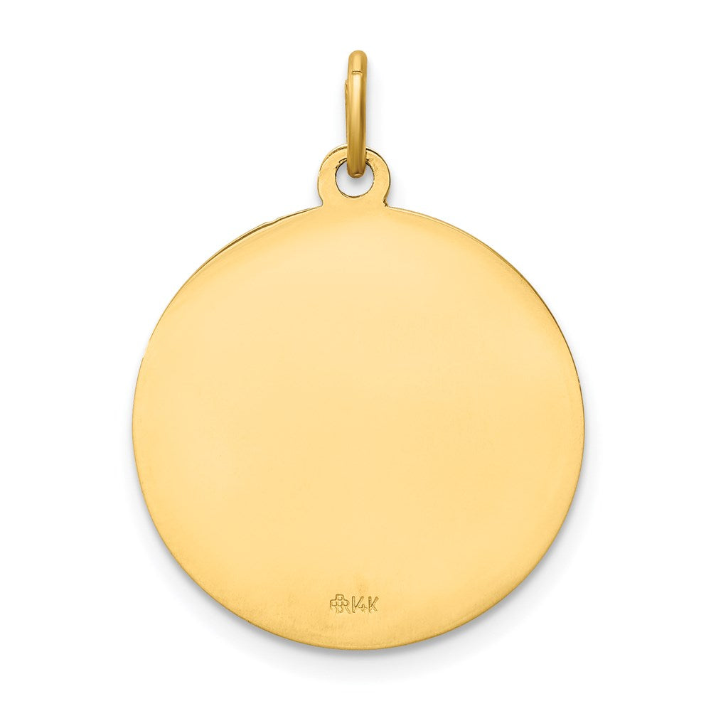 FJC Finejewelers 14 kt Yellow Gold Infant of Prague Medal Charm 24 x 18 mm