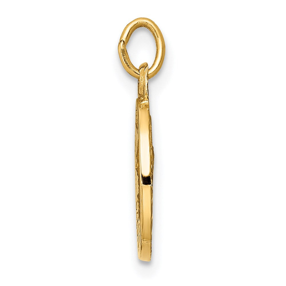 FJC Finejewelers 14 kt Yellow Gold Matka Boska Medal Charm 16 x 11 mm