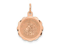 FJC Finejewelers 14 kt Rose Gold Saint Christopher Medal Charm 22 mm x 16 mm