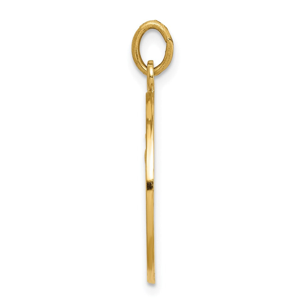 FJC Finejewelers 14 kt Yellow Gold Our Lady of Fatima Medal Charm 26 x 19 mm