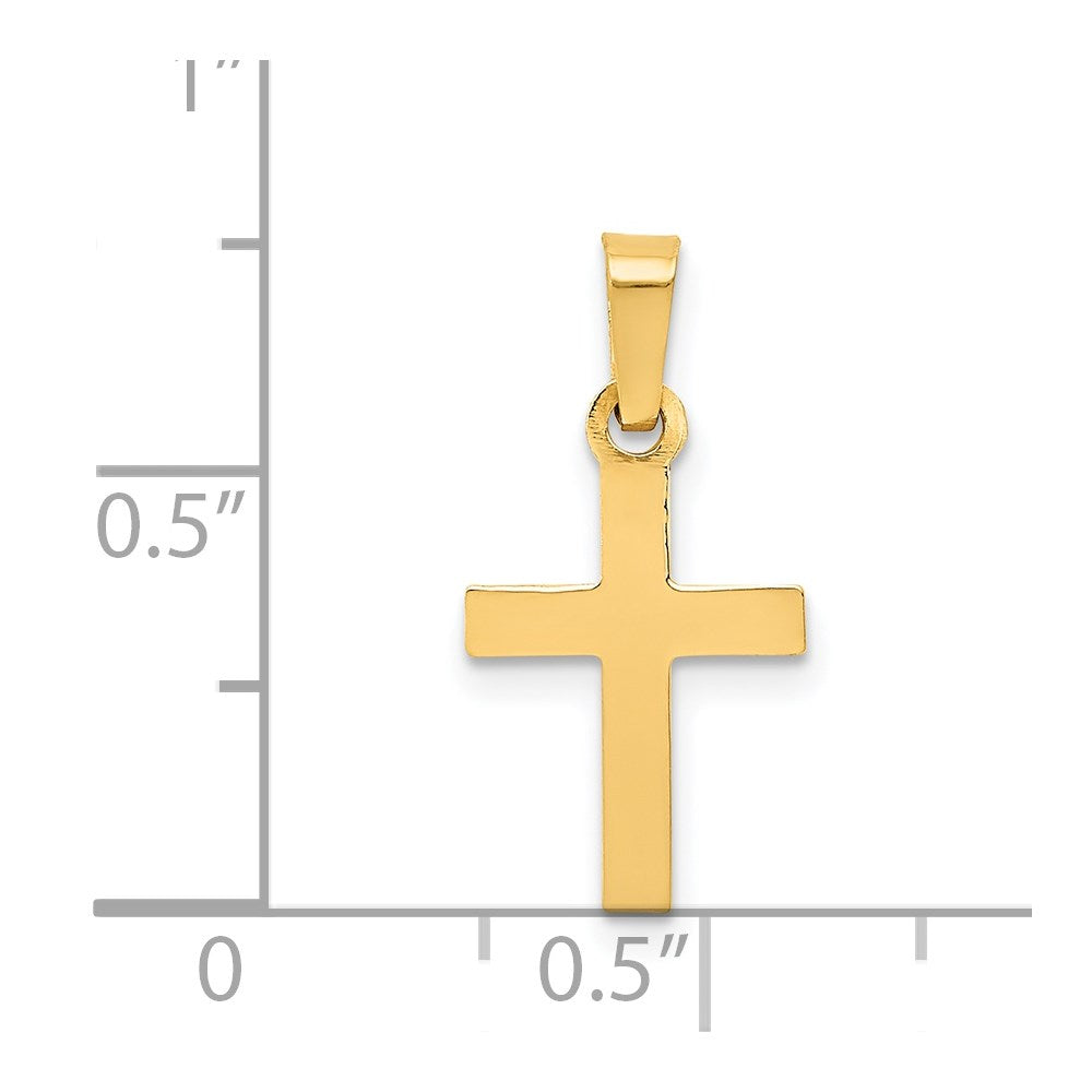 FJC Finejewelers 14 kt Yellow Gold Cross Charm 21 x 10 mm