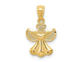FJC Finejewelers 14 kt Yellow Gold Polished Angel Charm 20 x 11 mm