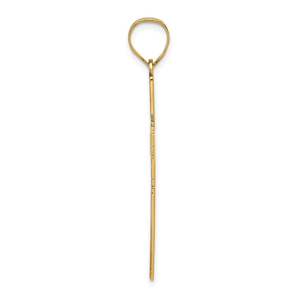 FJC Finejewelers 14 kt Yellow Gold Laser Designed Cross 41 x 22 mm