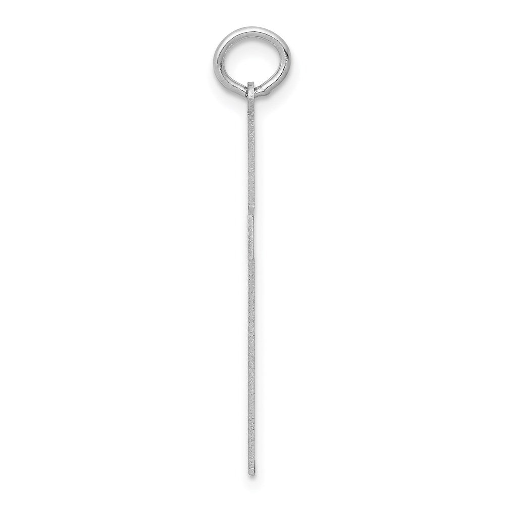 FJC Finejewelers 14 kt White Gold Laser Designed Cross Charm 33 mm x 17 mm