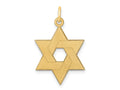 FJC Finejewelers 14 kt Yellow Gold Laser Designed Star of David Charm 26 x 17 mm