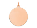 FJC Finejewelers 14 kt Rose Gold Personalized Plain .013 Gauge Circular Engravable Disc Charm 23