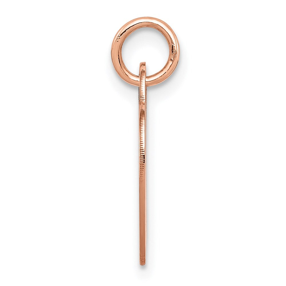 FJC Finejewelers 14 kt Rose Gold Small Engraveable Heart Charm 19 mm x 12 mm