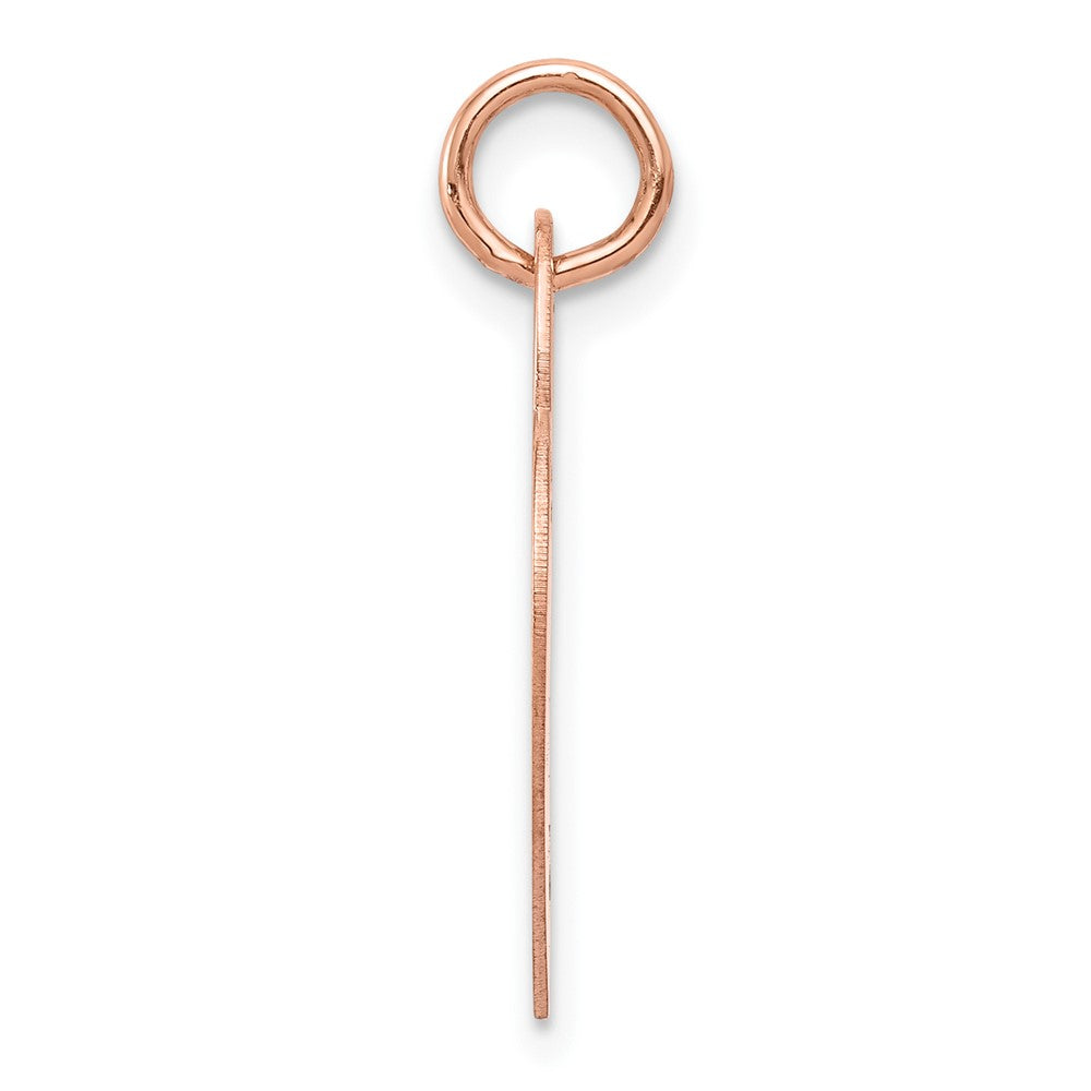 FJC Finejewelers 14 kt Rose Gold Medium Engraveable Heart Charm 22 mm x 15 mm