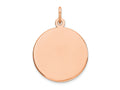 FJC Finejewelers 14 kt Rose Gold Personalized Round Disc Charm 17