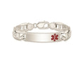 FJC Finejewelers 925 Sterling Silver Polished Anchor Link Enameled Medical ID Bracelet 8.5 Inches x 12 mm