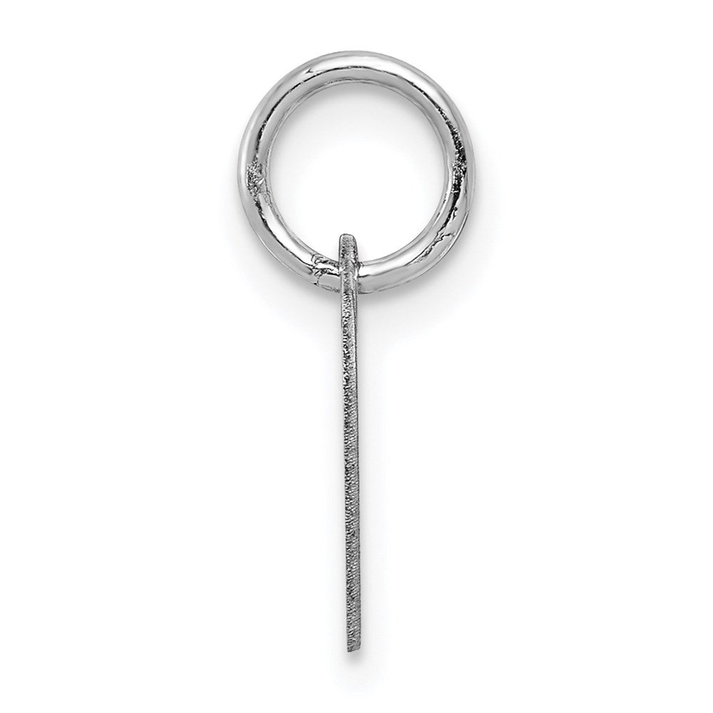 FJC Finejewelers 14 kt White Gold Plain .018 Gauge Engravable Heart Charm 16 x 10 mm