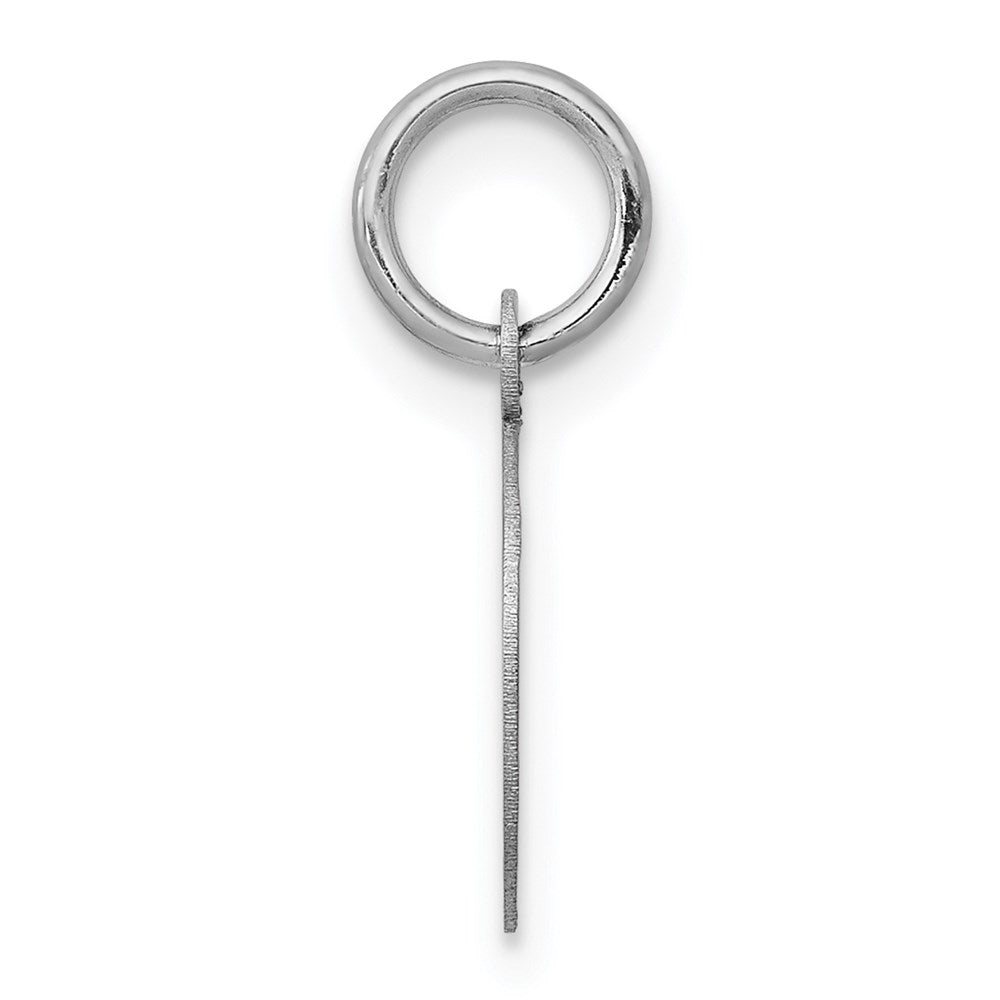 FJC Finejewelers 14 kt White Gold Personalized Plain .018 Gauge Round Engravable Disc Charm 16 x 12 mm