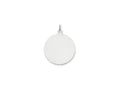 FJC Finejewelers 14 kt White Gold Personalized Plain .035 Gauge Round Engravable Disc Charm 28 x 24 mm