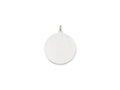 FJC Finejewelers 14 kt White Gold Personalized Plain .027 Gauge Round Engravable Disc Charm 29 x 25 mm