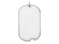FJC Finejewelers 14 kt White Gold Dog Tags Dog Tag Disc Charm 39 mm x 19 mm