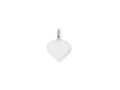 FJC Finejewelers 14 kt White Gold Heart Disc Charm 17 x 12mm