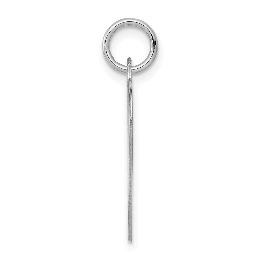 FJC Finejewelers 14 kt White Gold Plain .018 Gauge Engraveable Heart Disc Charm 22 mm x 22 mm