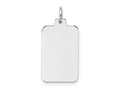 FJC Finejewelers 14 kt White Gold Personalized Plain .013 Gauge Rectangular Engravable Charm 25 x 12 mm