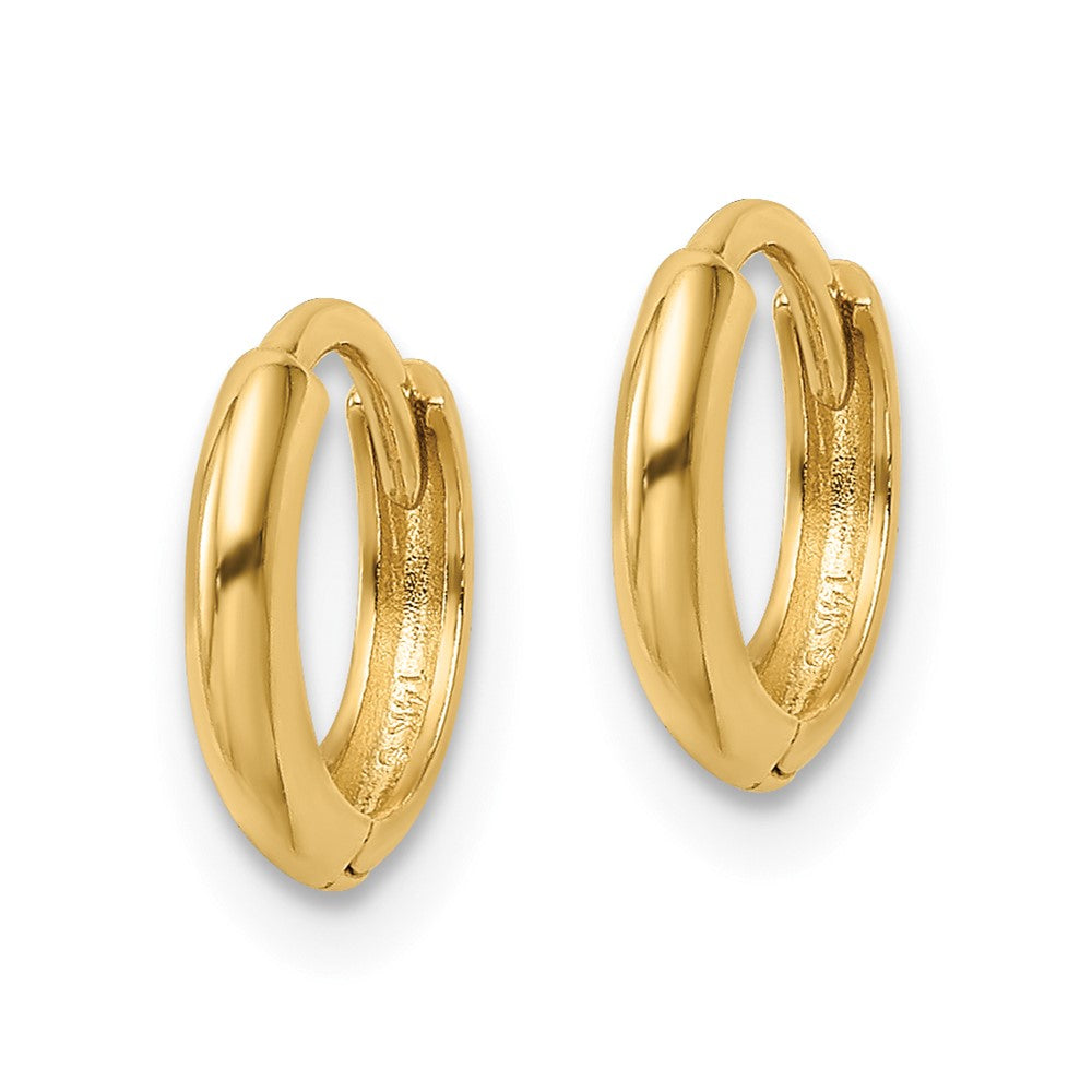 FJC Finejewelers 14 kt Yellow Gold Polished Hinged Hoop Earrings 10 x 10 mm