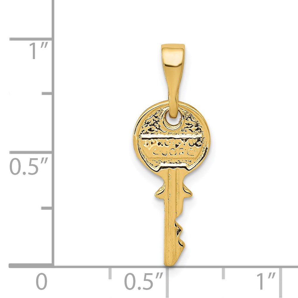 FJC Finejewelers 14 kt Yellow Gold Polished Key Charm