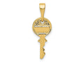 FJC Finejewelers 14 kt Yellow Gold Polished Key Charm