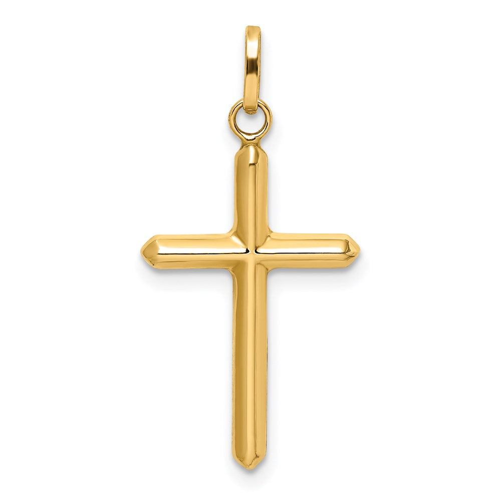 FJC Finejewelers 14 kt Yellow Gold Polished Hollow Latin Cross Charm 26 mm