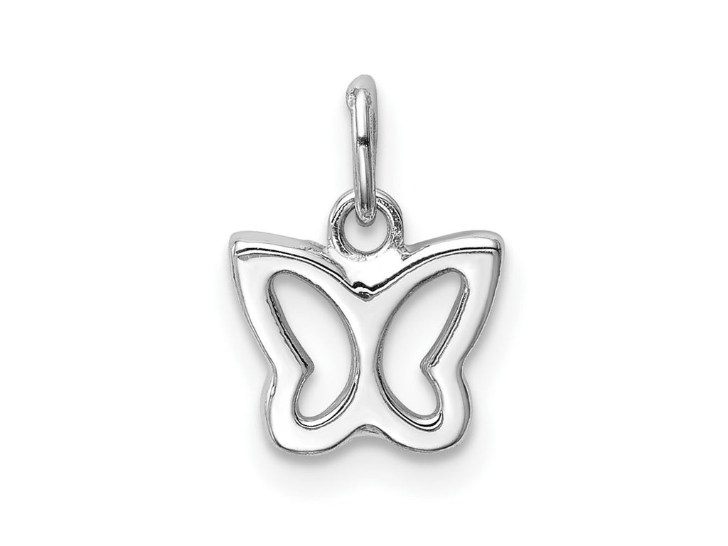 FJC Finejewelers 14 kt White Gold Cut-out Butterfly Charm