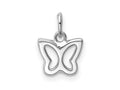 FJC Finejewelers 14 kt White Gold Cut-out Butterfly Charm