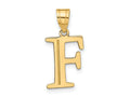 FJC Finejewelers 14 kt Yellow Gold Polished Etched Letter F Initial Charm
