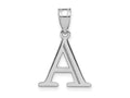 FJC Finejewelers 14 kt White Gold Polished Etched Letter A Initial Charm 17 x 16 mm