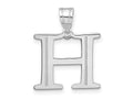 FJC Finejewelers 14 kt White Gold Polished Etched Letter H Initial Charm
