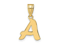 FJC Finejewelers 14 kt Yellow Gold Polished Script Letter A Initial Charm 15 x 13 mm