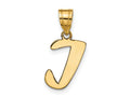 FJC Finejewelers 14 kt Yellow Gold Polished Script Letter I Initial Charm