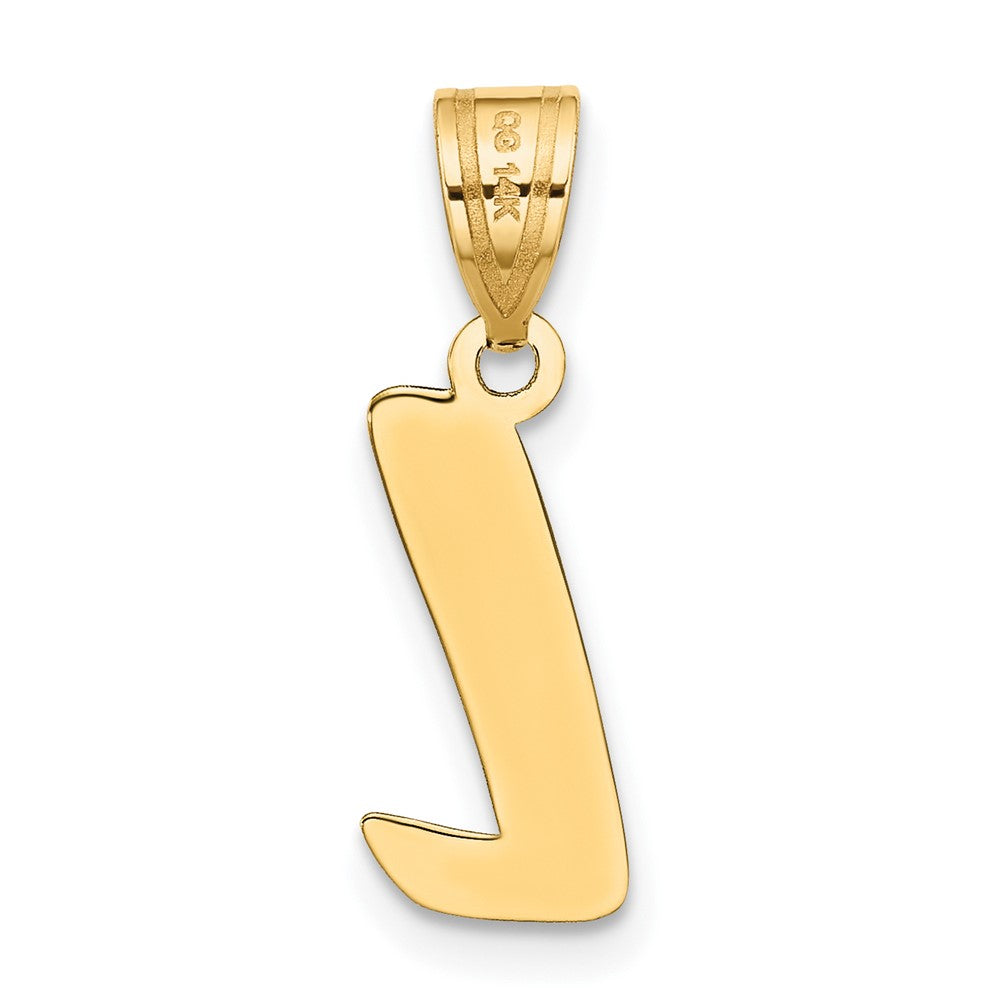 FJC Finejewelers 14 kt Yellow Gold Polished Script Letter L Initial Charm
